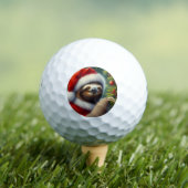 Balles De Golf Sloth Santa Claus (T-shirt Insitu)