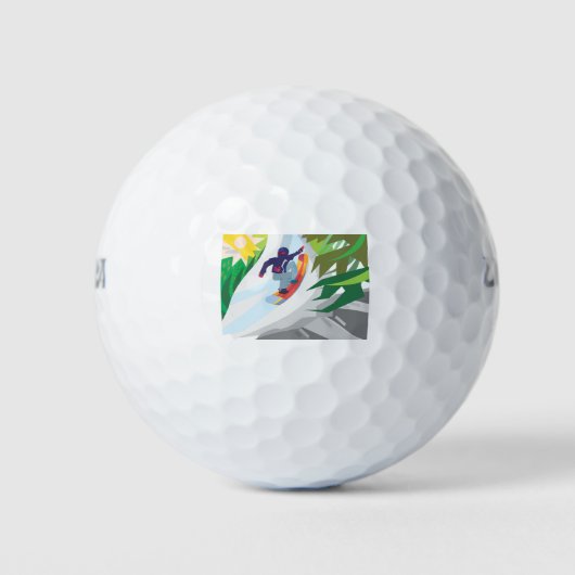 Balles De Golf Snowboard (Devant)