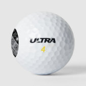 Balles De Golf Snowflake rayures gris (Logo)