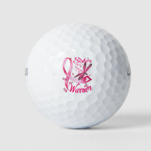 Balles De Golf Soeur D'Un Guerrier Dragonfly Cancer Du Sein