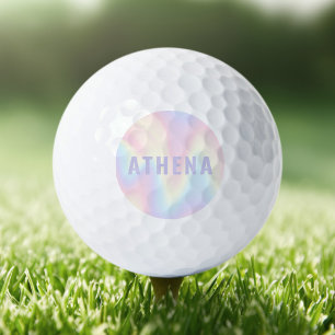Balles De Golf Soft pastel nom arc-en-ciel tendance moderne minim