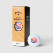 Balles De Golf Soie pastel colorée (Emballage)
