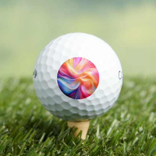 Balles De Golf Soie pastel colorée (T-shirt Insitu)