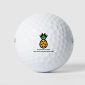 Balles De Golf Sois un ananas (Devant)