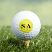 Balles De Golf Solaire personnalisé Jaune (T-shirt Insitu)