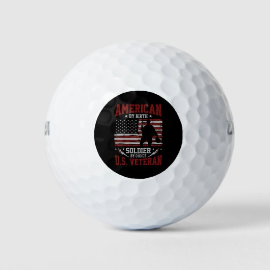 Balles De Golf Soldat américain (Devant)