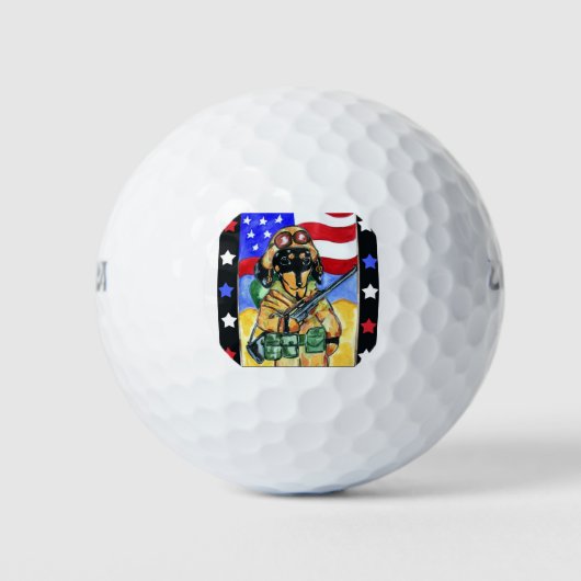 Balles De Golf Soldat Doxie (Devant)