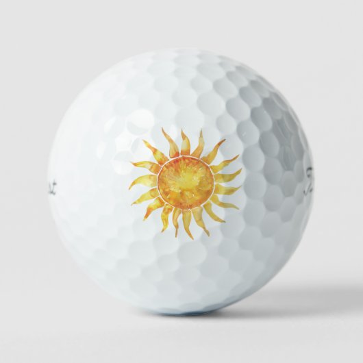 Balles De Golf Soleil brillant (Recto)