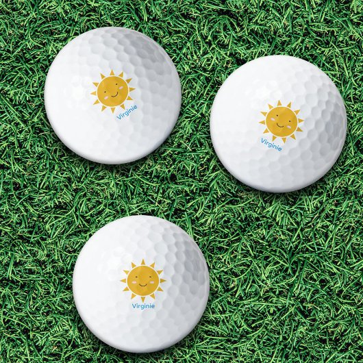 Balles De Golf Soleil mignon