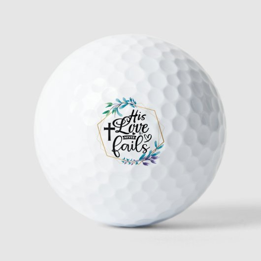 Balles De Golf Son Amour n'échoue jamais (Recto)
