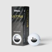 Balles De Golf Son nom Joueur de golf noir\blanc (Emballage)