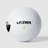Balles De Golf Son nom Joueur de golf noir\blanc (Logo)
