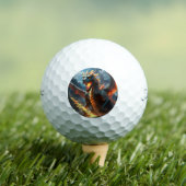 Balles De Golf "Souffle d'Enfer : La Flamme du Dragon" (T-shirt Insitu)