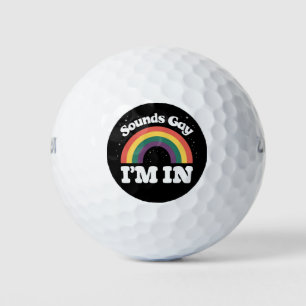 Balles De Golf Sounds Gay I'm In LGBTQ Pride Moth