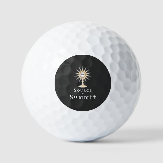 Balles De Golf Source et Sommet : Sainte Eucharistie (Recto)