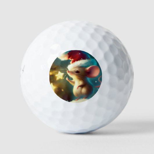 Balles De Golf Souris de Noël (1) (Devant)