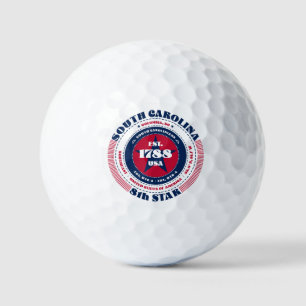 Balles De Golf South Carolina State Patriotic Gift Golf Balls