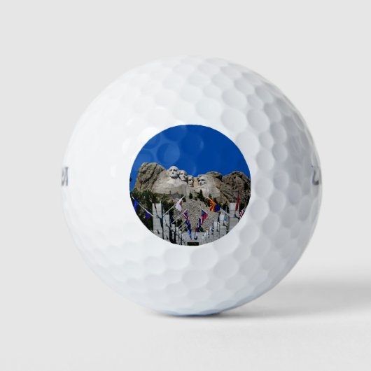 Balles De Golf Souvenir personnalisé Mt Rushmore (Devant)