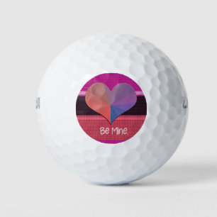 Balles De Golf Soyez le coeur réfléchi de Valentine