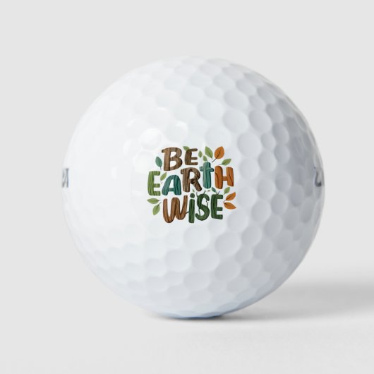 Balles De Golf Soyez Terre Sage (Devant)