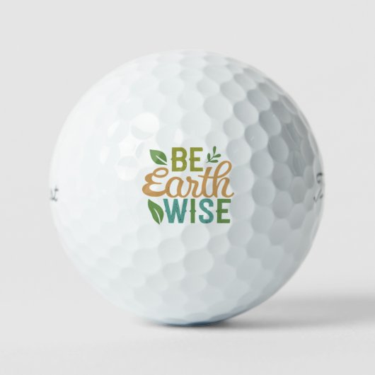 Balles De Golf Soyez Terre Sage (Recto)