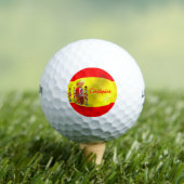Balles De Golf Spanish Flag Design (T-shirt Insitu)
