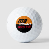 Balles De Golf Speed Orange Logo Golf Ball (Devant)