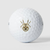 Balles De Golf Spider Steampunk sur Arrière - plan pourpre (Devant)