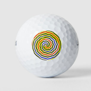 Balles De Golf Spirales jaunes par Kenneth Yoncich
