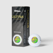 Balles De Golf Spray Paint Mardi Gras (Emballage)