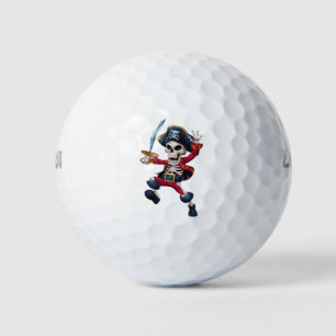 Balles De Golf Squelette de pirate dabant Halloween enfants Jolly