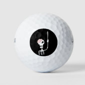 Balles De Golf Squelette d'Halloween avec épée (Devant)
