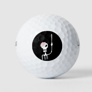 Balles De Golf squelette d'Halloween avec une épée 