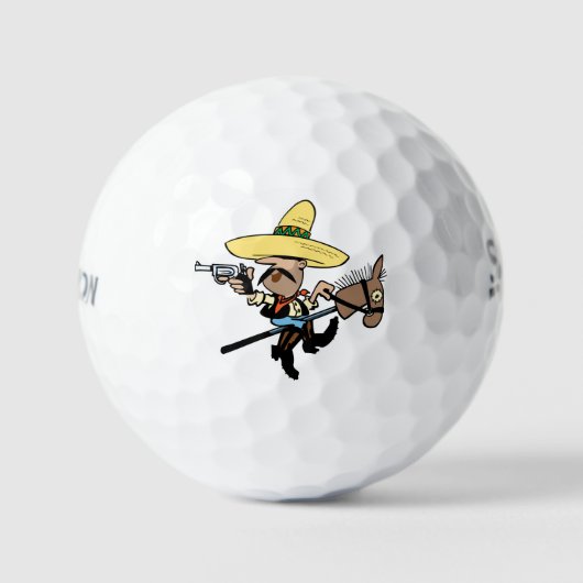 Balles De Golf "Srixon 3x boules de golf "Bandit" design (Recto)