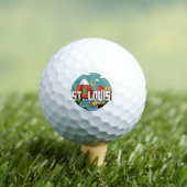 Balles De Golf St. Louis, Missouri Geometric Design (T-shirt Insitu)