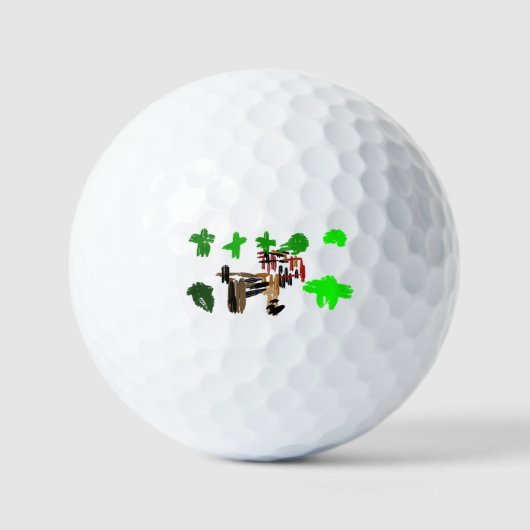 Balles De Golf St Patrick's day Terrier Irlandais (Recto)