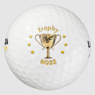 Balles De Golf Stars Trophy Cup pour un Trophy 'Boss'.