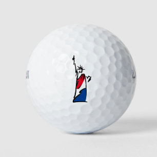 Balles De Golf Statue de la Liberté / Rayures de Lady Liberty