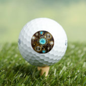 Balles De Golf Steampunk Rusty Background (T-shirt Insitu)