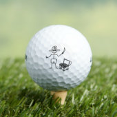 Balles De Golf Stickman Pirate Avec Poitrine Au Trésor (T-shirt Insitu)