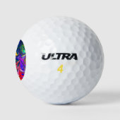 Balles De Golf Sticle à rayures arc-en-ciel (Logo)
