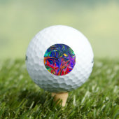 Balles De Golf Sticle à rayures arc-en-ciel (T-shirt Insitu)