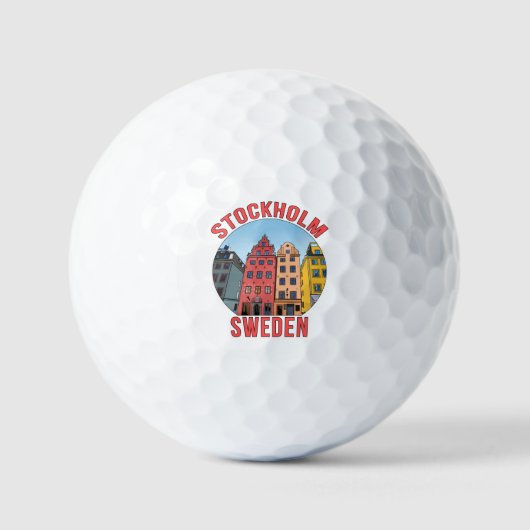 Balles De Golf Stockholm Suède (Recto)