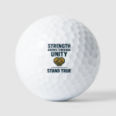 Balles De Golf Strength grows through unity stand true prompt (Recto)