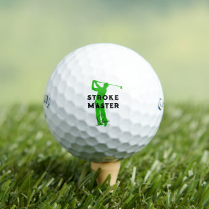 Balles De Golf Stroke Master Golf Meme, #fathersdaycadeau Custom