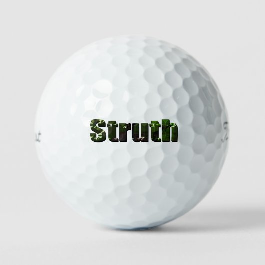 Balles De Golf Struth ! Aussie Slang Word (Recto)