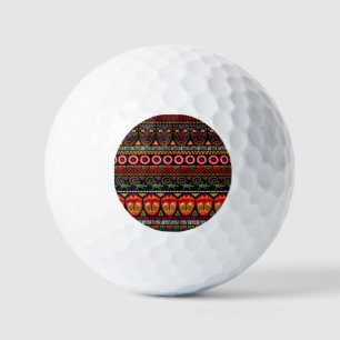 Balles De Golf Style Africain : Plaisir Motif décoratif.