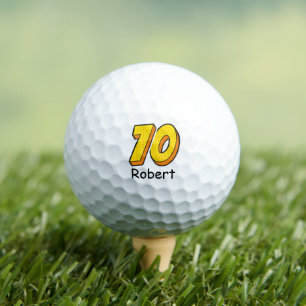 Balles De Golf Style de bande dessinée 70e anniversaire Golfer Gi