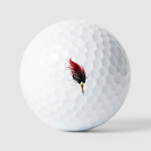 Balles De Golf Stylo rouge en plumes avec nib or