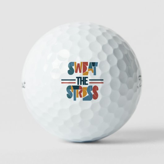 Balles De Golf Suer Le Stress (Recto)